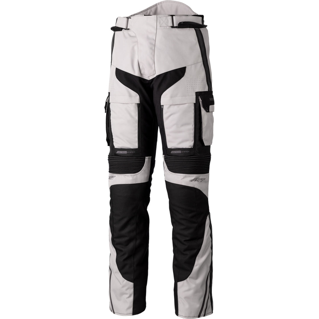 RST Pro Series Adventure-X CE Pants Silver/Black - Front View