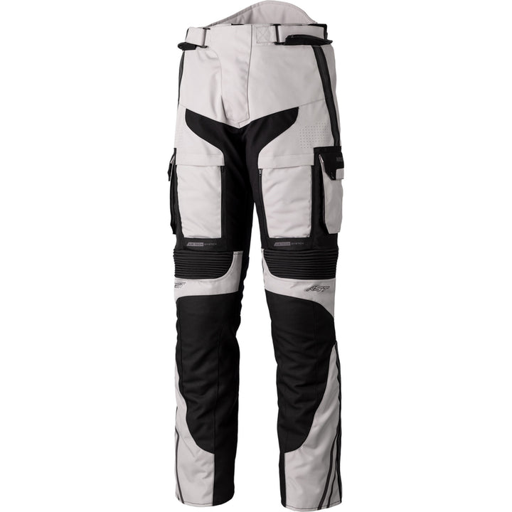 RST Pro Series Adventure-X CE Pants Silver/Black - Front View