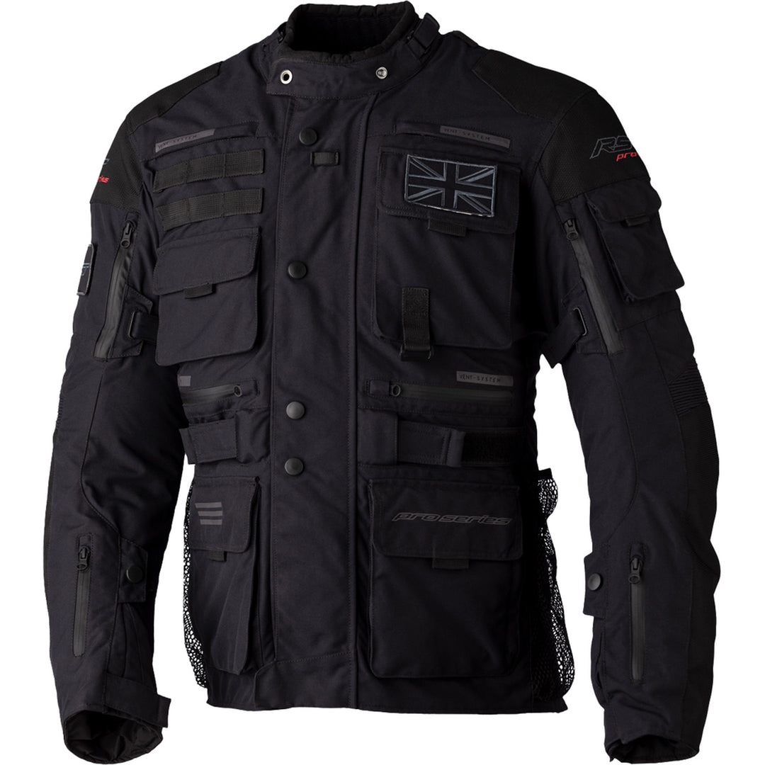 RST Pro Series Ambush CE Jacket Black/Black - Front View