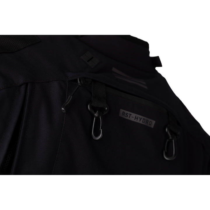 RST Pro Series Ambush CE Jacket Black/Black - Close-Up of Rear Carabiners