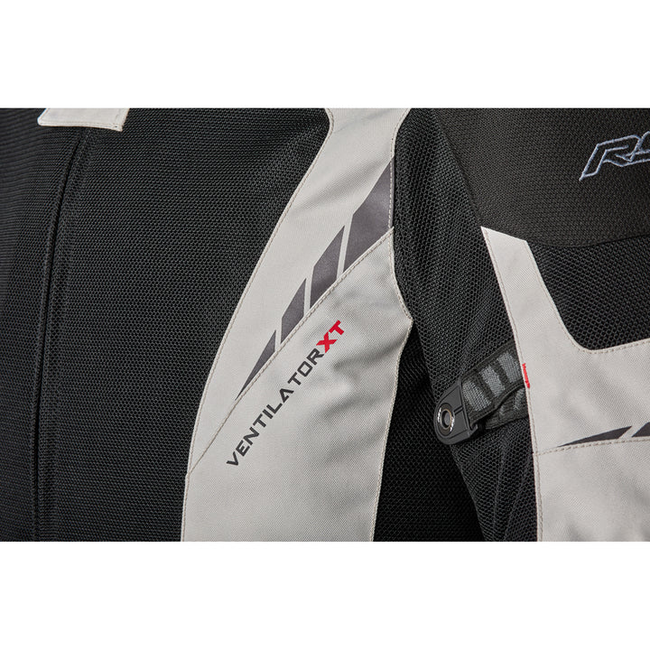 RST Pro Series Ventilator XT CE Jacket Silver/Black - Close-Up of Under Arm and Chest Mesh Panels