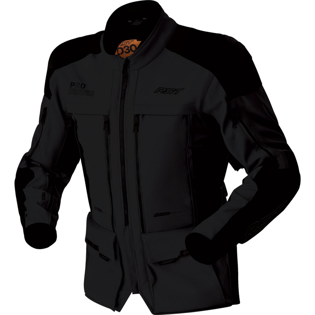 RST Pro Series Adventure D3O Jacket Black - Front View