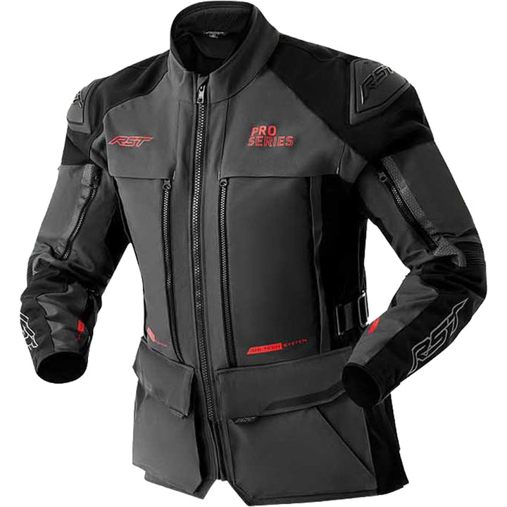 RST Pro Series Adventure D3O Jacket Grey/Black - Front View