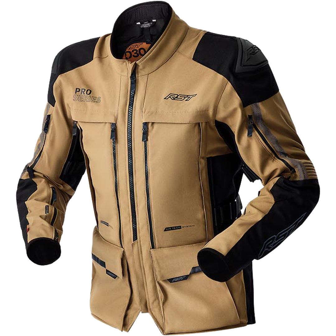 RST Pro Series Adventure D3O Jacket Sand/Black - Front View