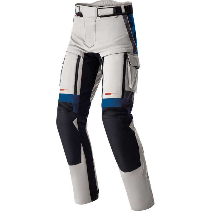 RST Pro Series Adventure D3O Pants Silver/Blue - Front View