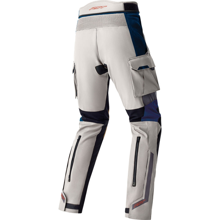RST Pro Series Adventure D3O Pants Silver/Blue - Rear View