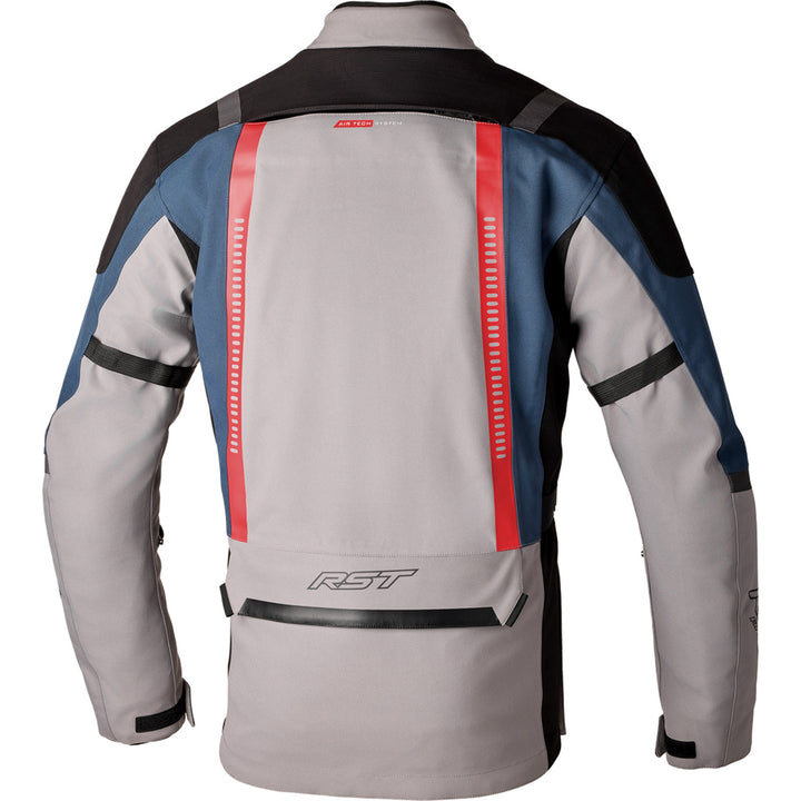 RST Pro Series Vulcan CE Textile Jacket Silver/Blue - Rear View