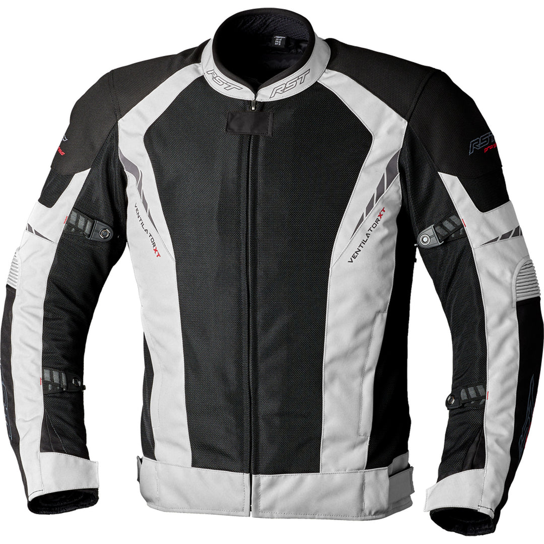 RST Pro Series Ventilator D3O Jacket Black/Silver - Front View
