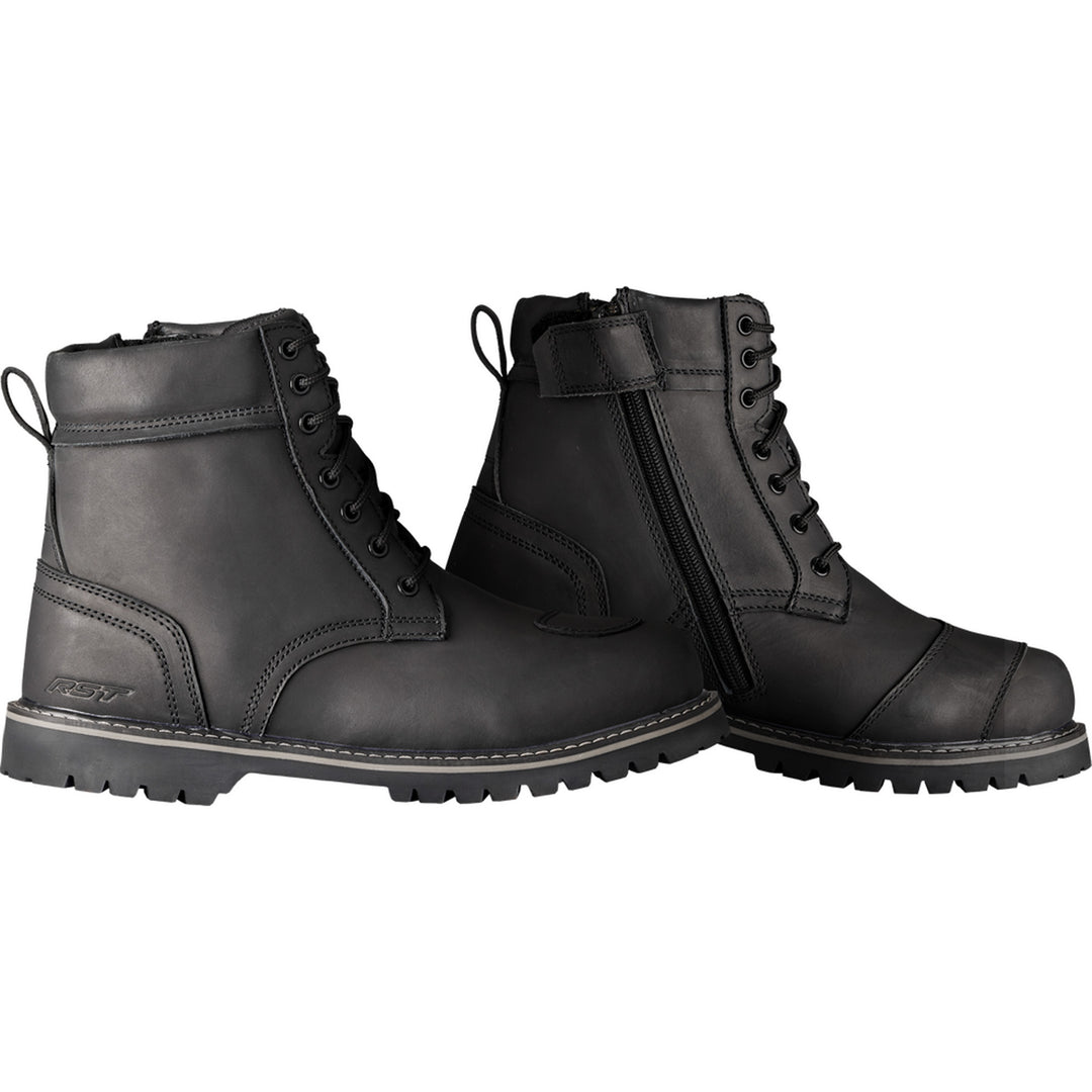 RST Roadster 3 CE Waterproof Boots Black - Side View of Pair