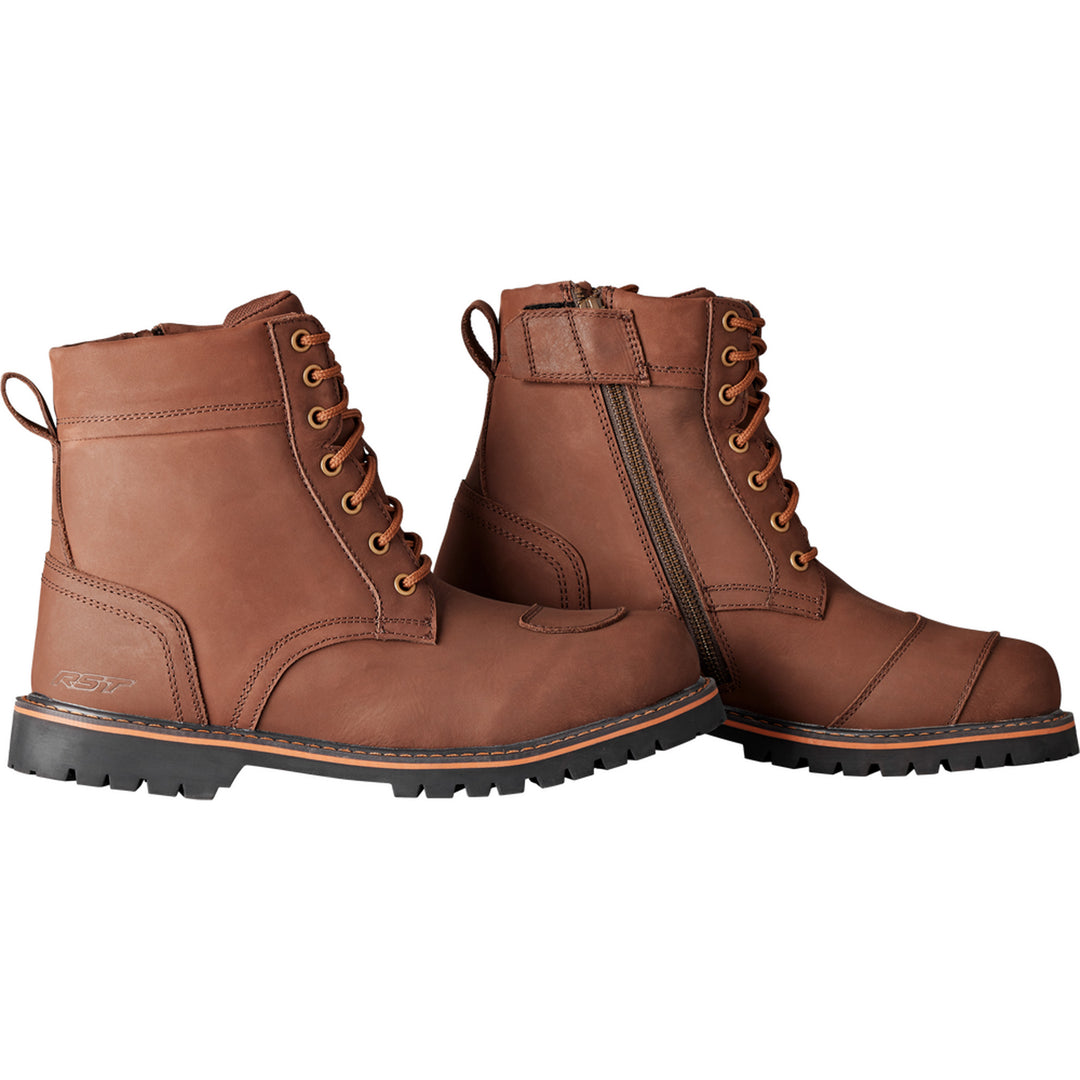 RST Roadster 3 CE Waterproof Boots Brown - Side View of Pair