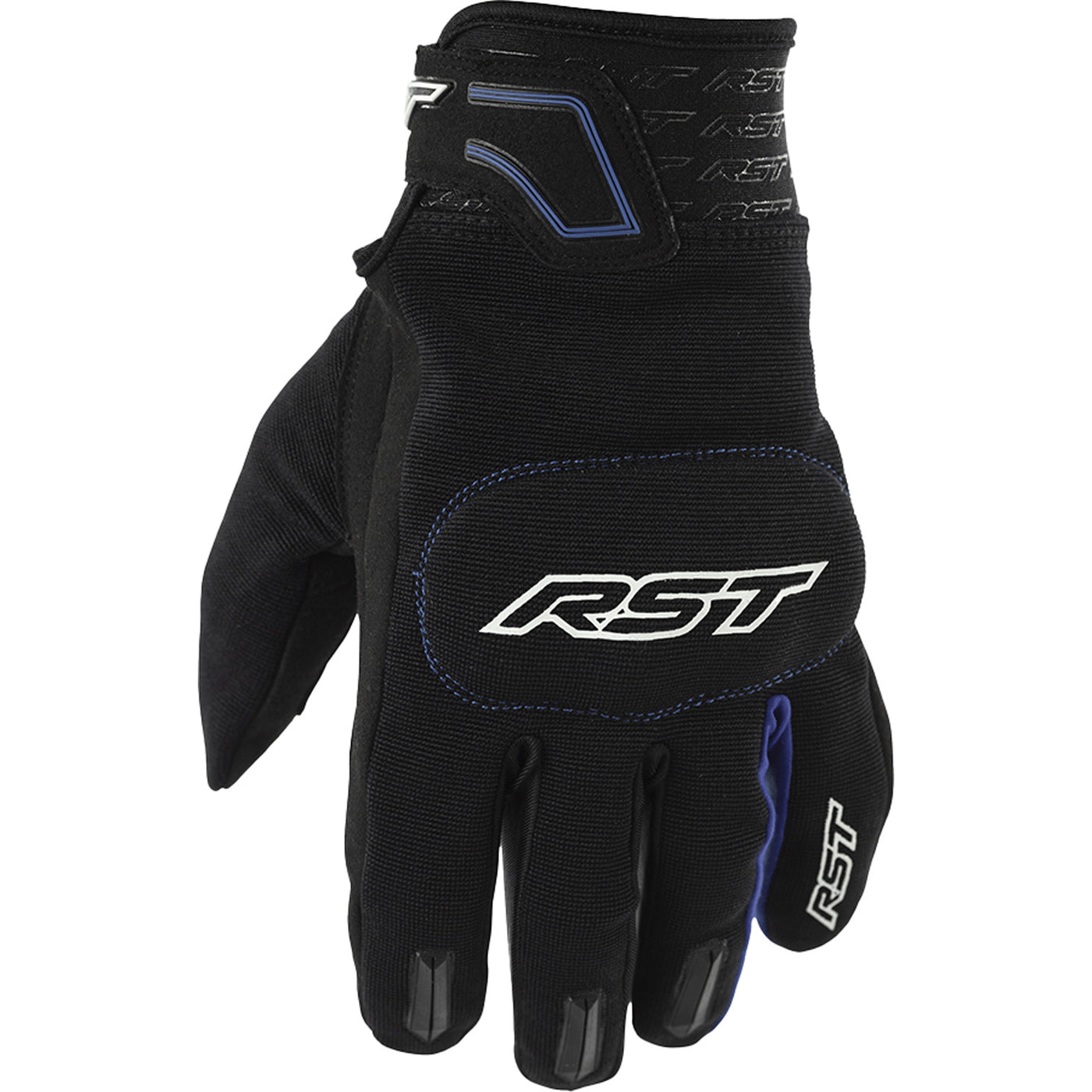 RST Rider CE Gloves Black/Blue - Back of Hand View
