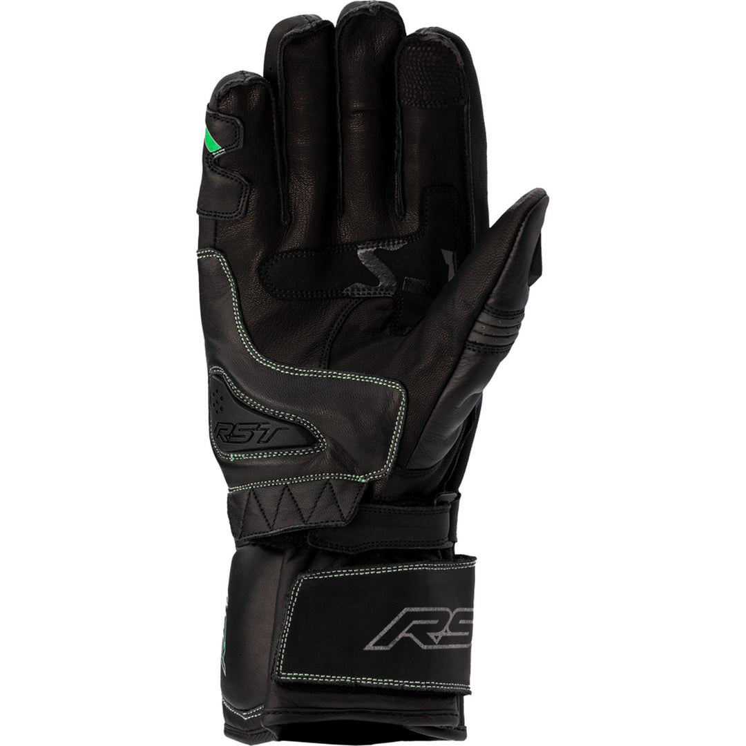 RST S1 CE Gloves Black/Grey/Neon Green - Palm View
