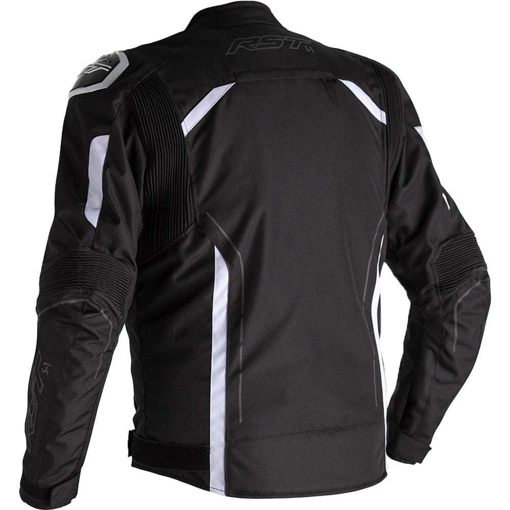 RST S1 CE Jacket Black/Black/White - Rear View