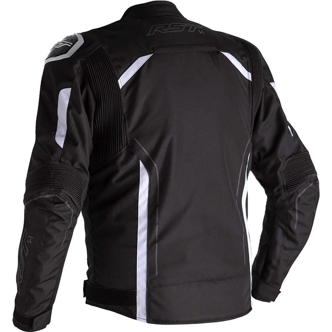 RST S1 CE Jacket Black/Black/White - Rear View
