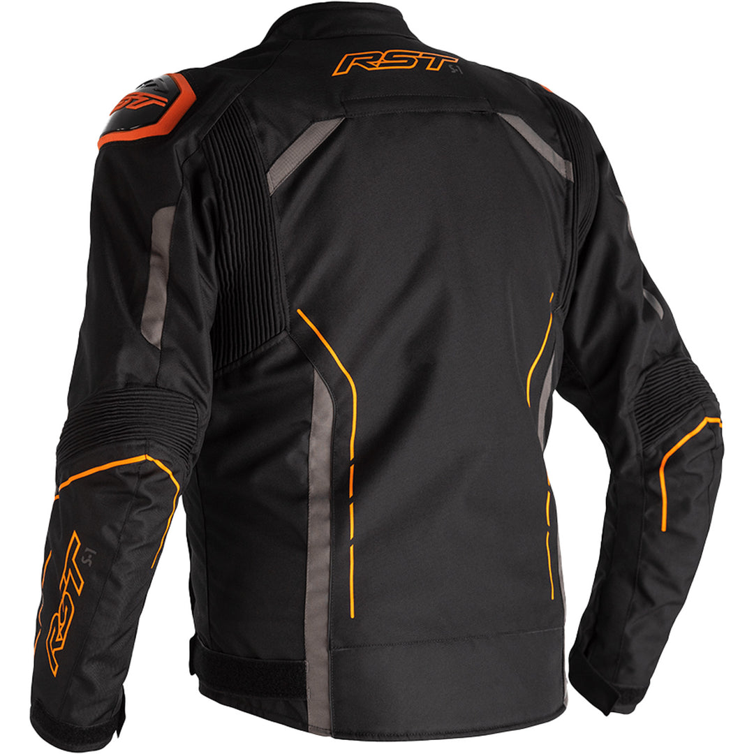 RST S1 CE Jacket Black/Grey/Neon Orange - Rear View
