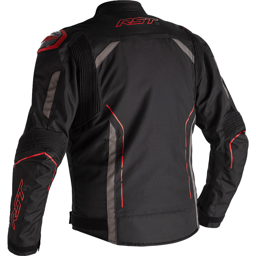 RST S1 CE Jacket Black/Grey/Red - Rear View