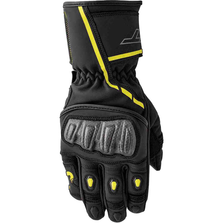 RST S1 Gloves Black/Flo Yellow - Back of Hand View