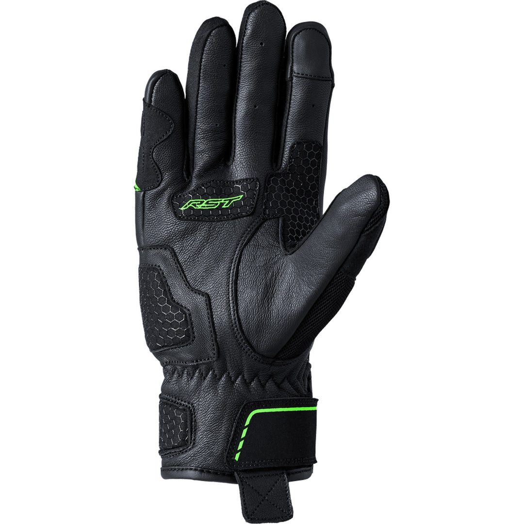 RST S1 Mesh CE Gloves Black/Neon Green - Palm View