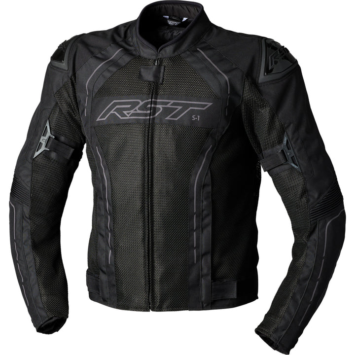 RST S1 Mesh CE Jacket Black/Black - Front View