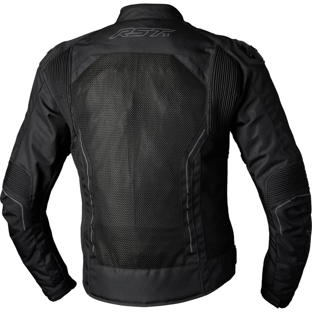 RST S1 Mesh CE Jacket Black/Black - Rear View
