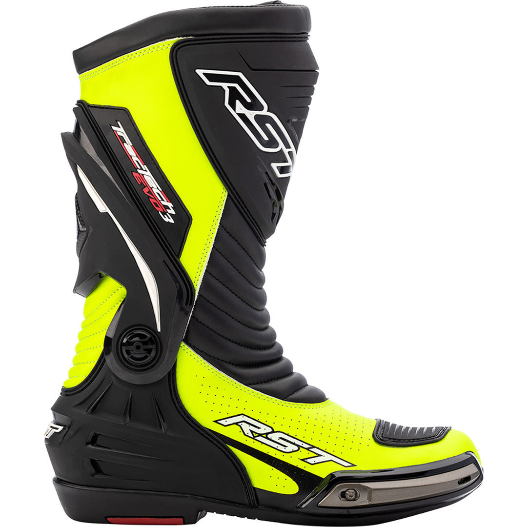 RST Tractech Evo III Sport CE Boots Flo Yellow/Black - Outer Side View