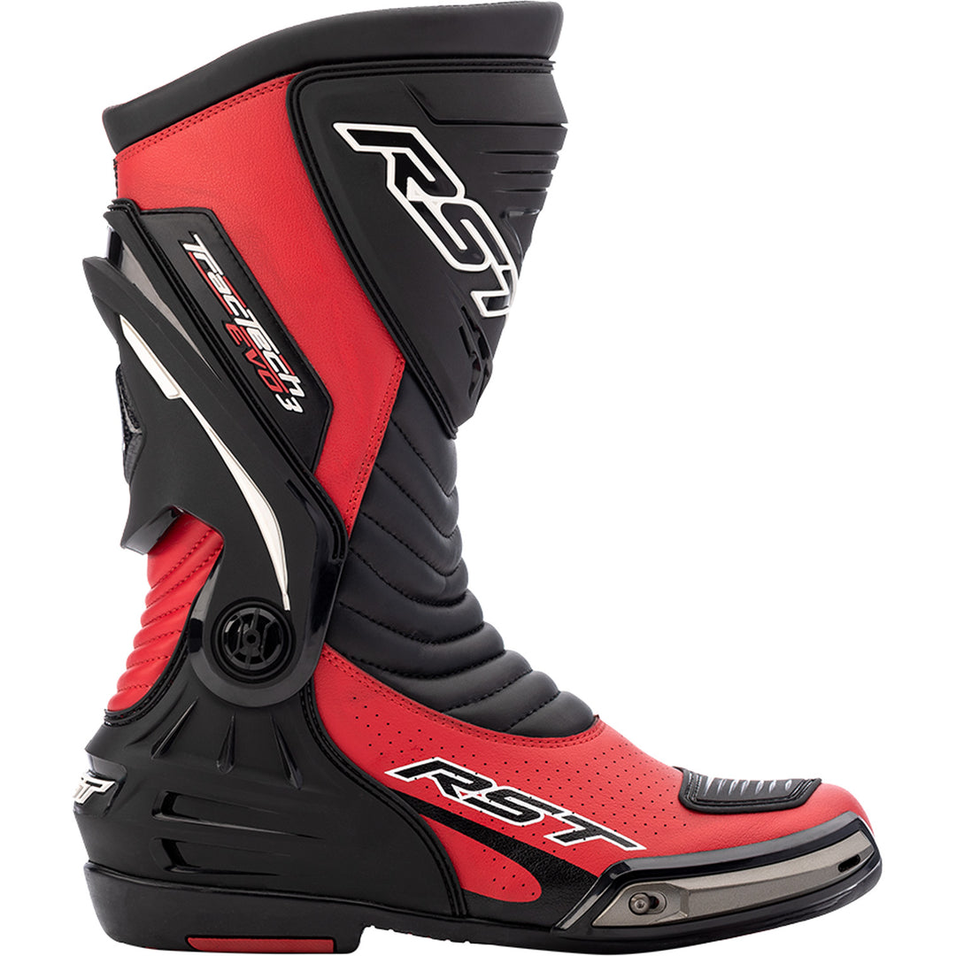 RST Tractech Evo III Sport CE Boots Red/Black - Outer Side View