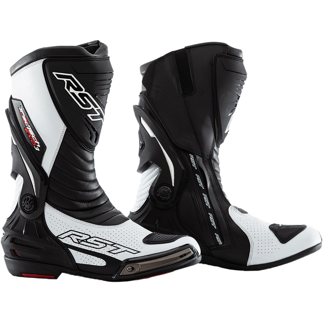 RST Tractech Evo III Sport CE Boots White/Black - Outer Side View
