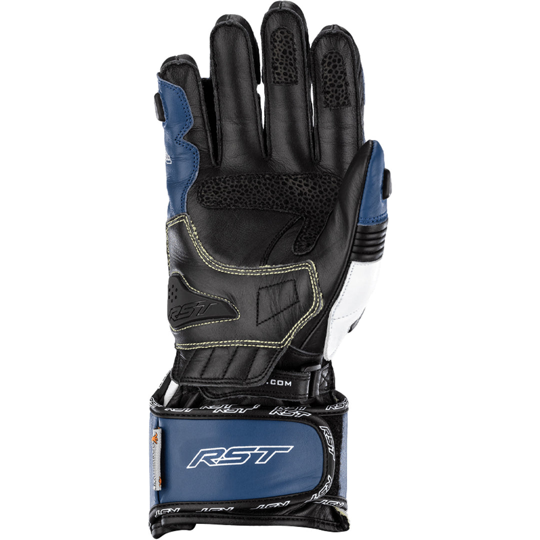 RST Tractech Evo 4 CE Gloves Blue/White/Black - Palm View