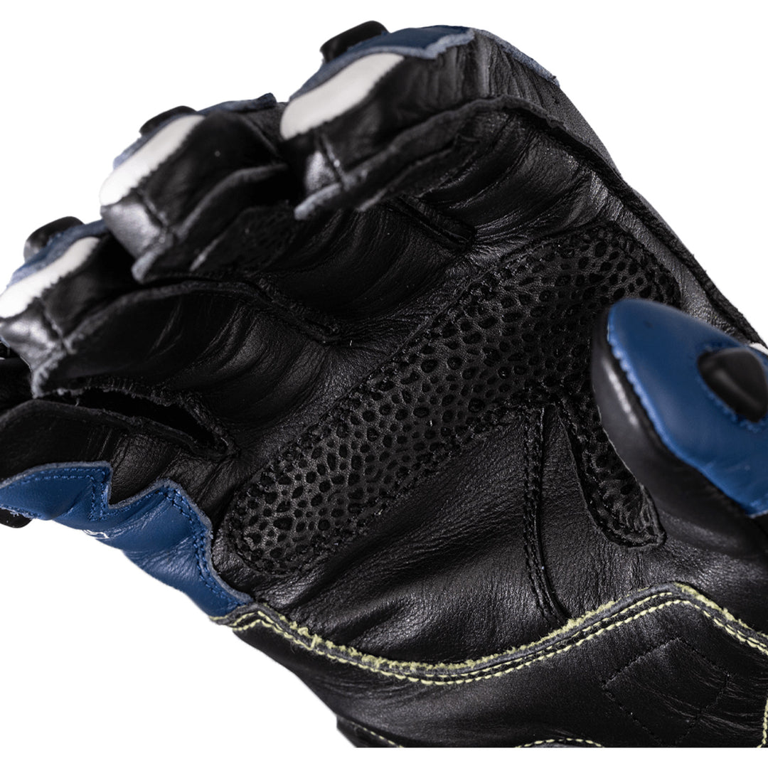 RST Tractech Evo 4 CE Gloves Blue/White/Black - Close-Up of Palm Details