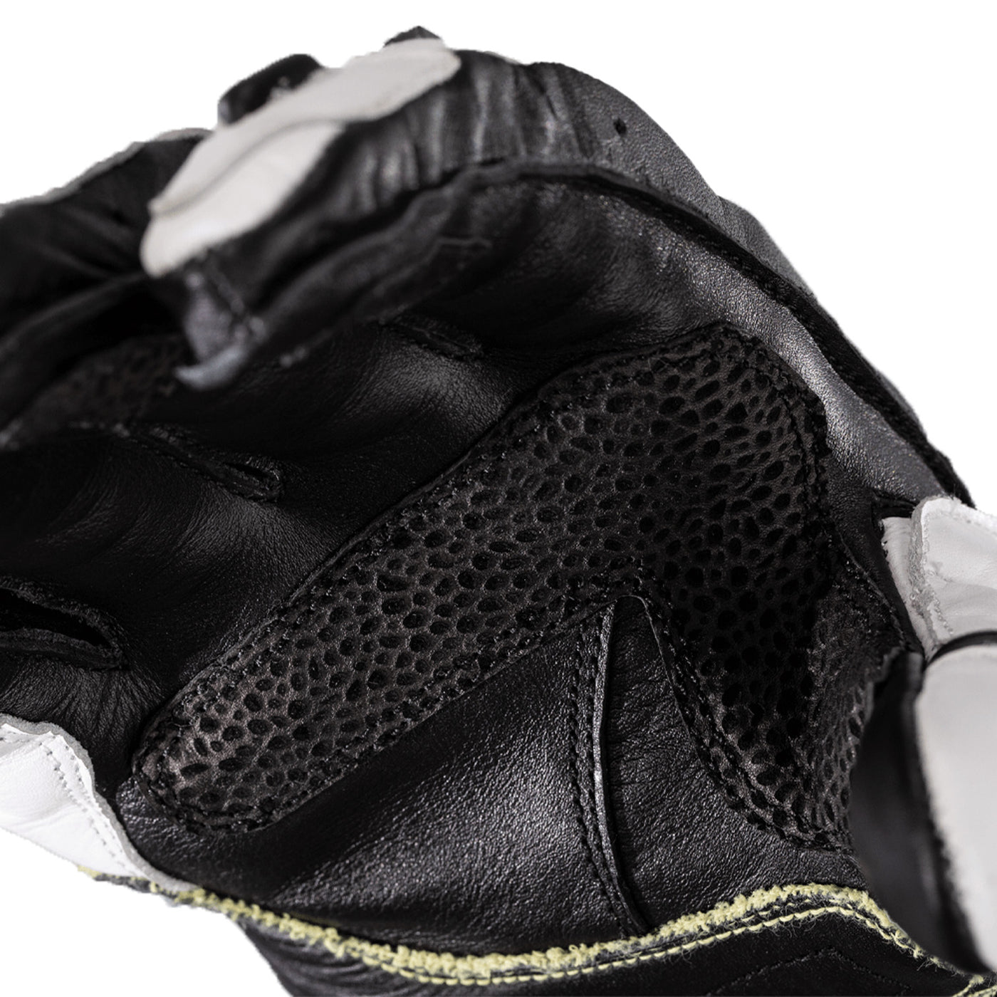 RST Tractech Evo 4 CE Gloves White/White/Black - Close-Up of Palm Details