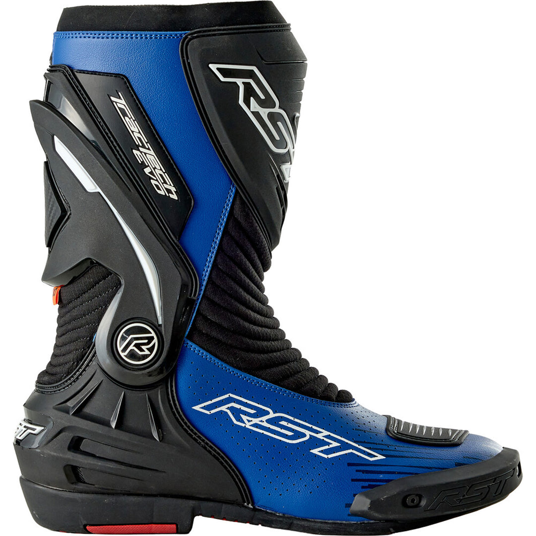 RST TracTech Evo D3O Boots Black/Blue - Outer Side View