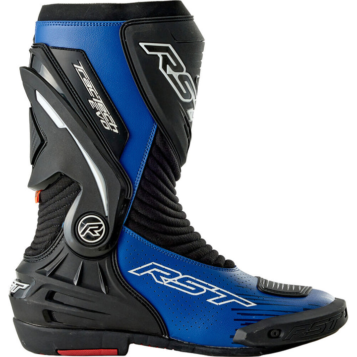 RST TracTech Evo D3O Boots Black/Blue - Outer Side View