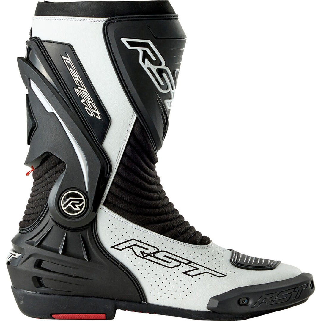 RST TracTech Evo D3O Boots Black/White - Outer Side View