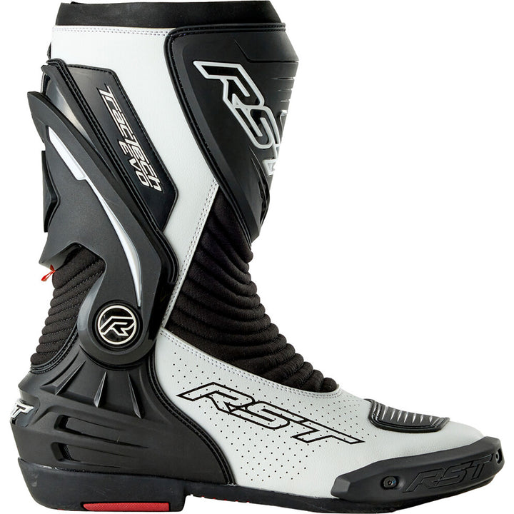 RST TracTech Evo D3O Boots Black/White - Outer Side View