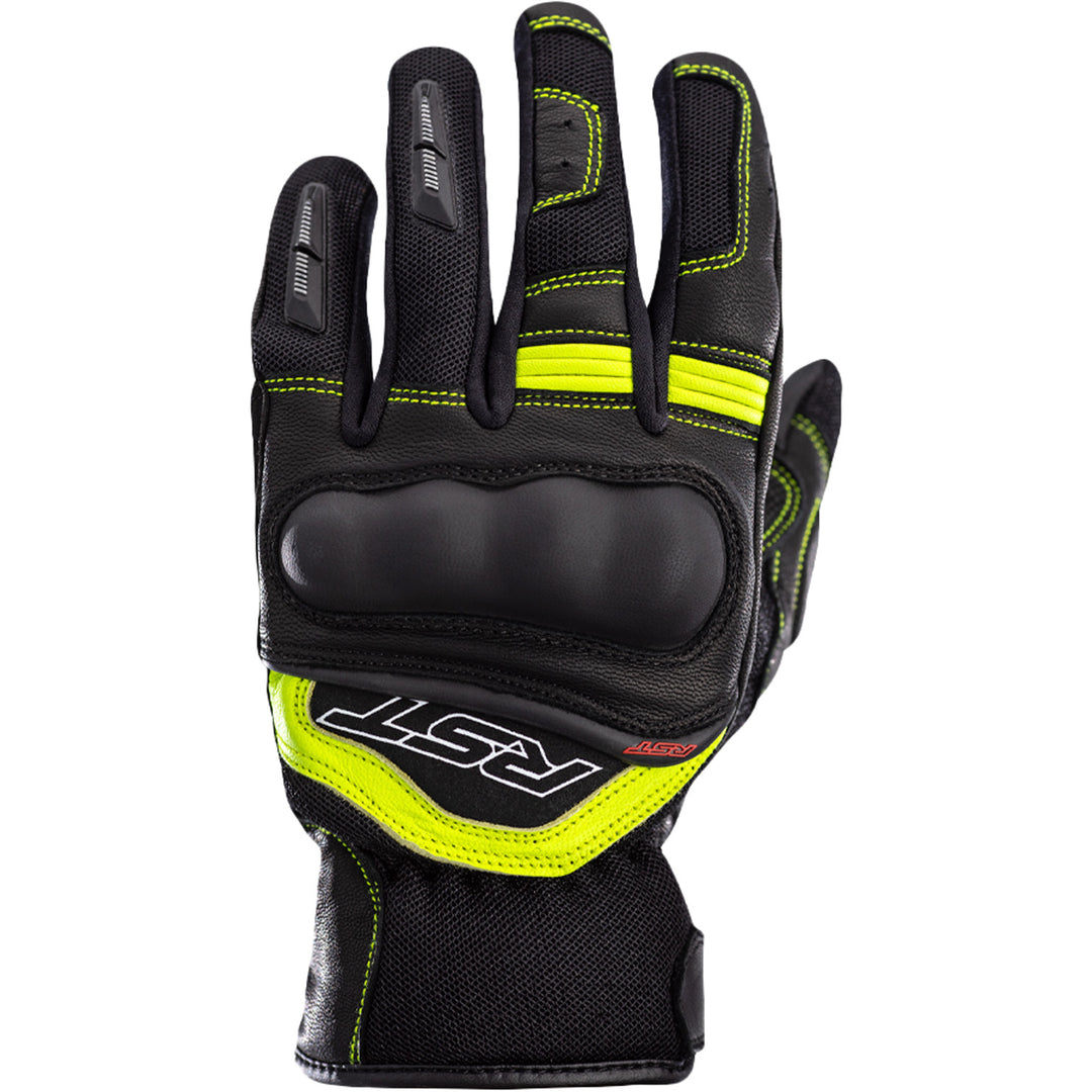 RST Urban Air 3 Mesh CE Gloves Black/Flo-Yellow - Back of Hand View