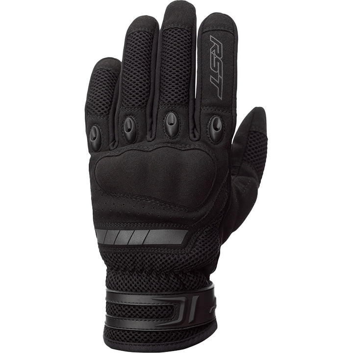 RST Ventilator-X CE Gloves Black/Black - Back of Hand View