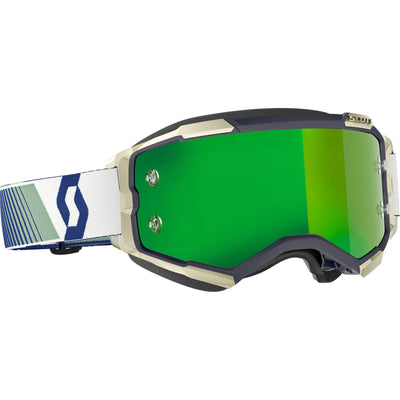 SCOTT Fury Chrome Lens Goggle Blue/Green - Front Side View