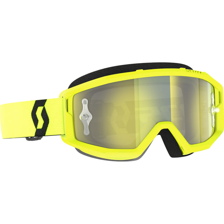 SCOTT Primal Chrome Lens Goggle Yellow/Black - Front Side View