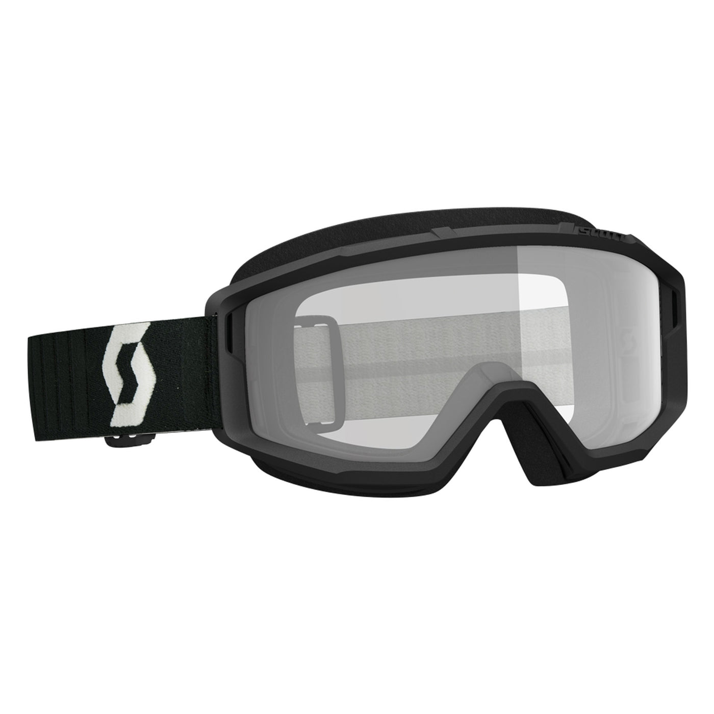 SCOTT Primal Clear Lens Goggle Black/Grey - Front Side View