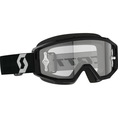 SCOTT Primal Clear Lens Goggle Black/White - Front Side View