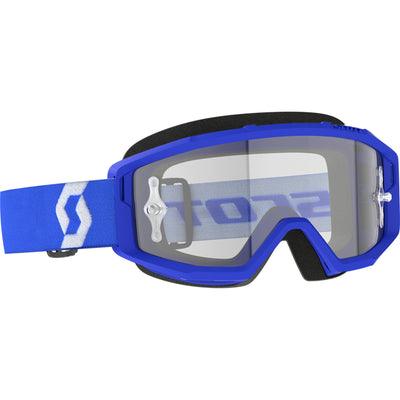 SCOTT Primal Clear Lens Goggle Blue/White - Front Side View