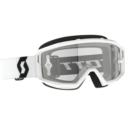 SCOTT Primal Clear Lens Goggle White - Front Side View