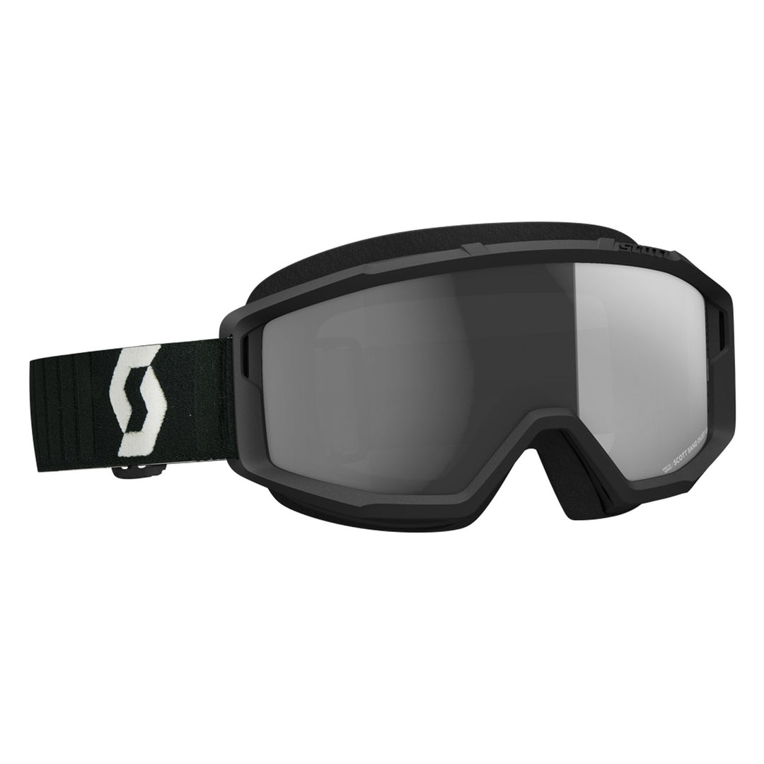 SCOTT Primal Sand/Dust Goggle Black/Grey - Front Side View