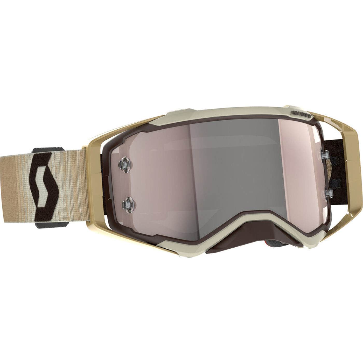 SCOTT Prospect Goggle Beige/Brown - Front Side View