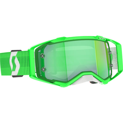 SCOTT Prospect Goggle Green/White - Front Side View