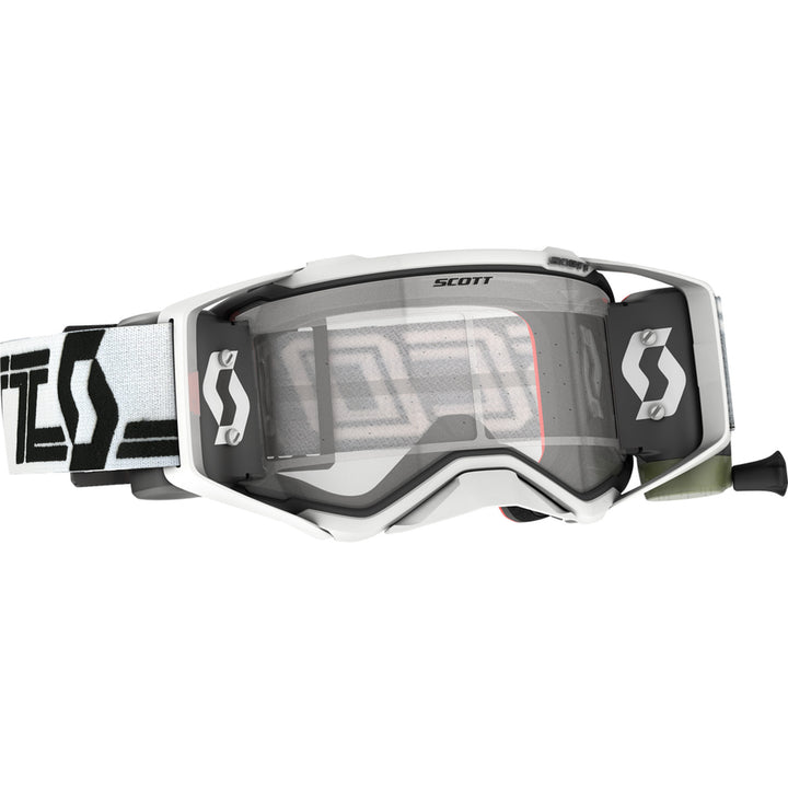 SCOTT Prospect Super Works Film System Goggle White/Black - Front Side View