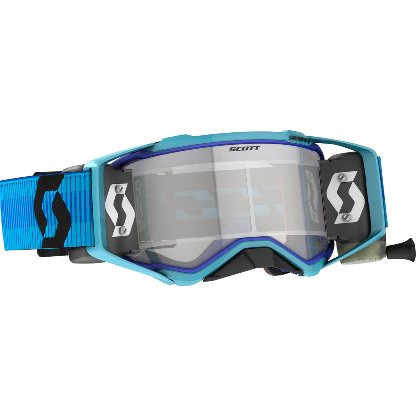 SCOTT Prospect Works Film System Goggle Blue/Black - Front Side View