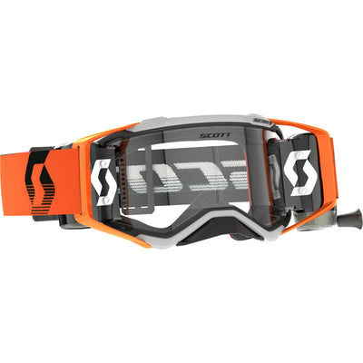 SCOTT Prospect Works Film System Goggle Grey/Orange - Front Side View