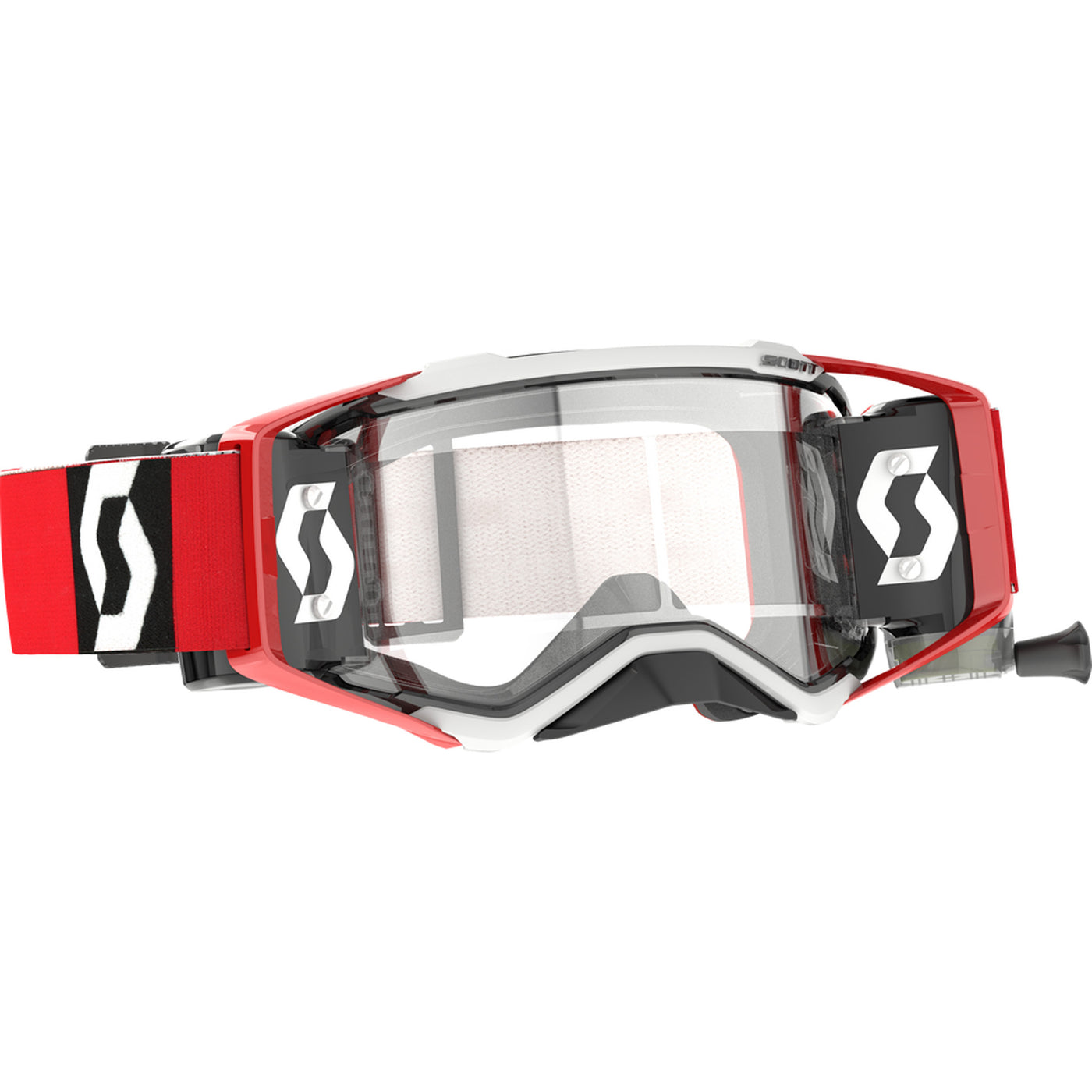 SCOTT Prospect Works Film System Goggle Red/Black - Front Side View