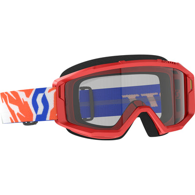 SCOTT Youth Primal Goggle Red - Front Side View